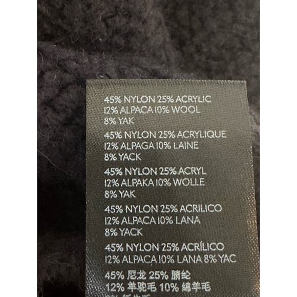 Maeve by Anthropologie Sweater Oversized Boho Turtleneck Black Women's X-Small - Picture 7 of 7